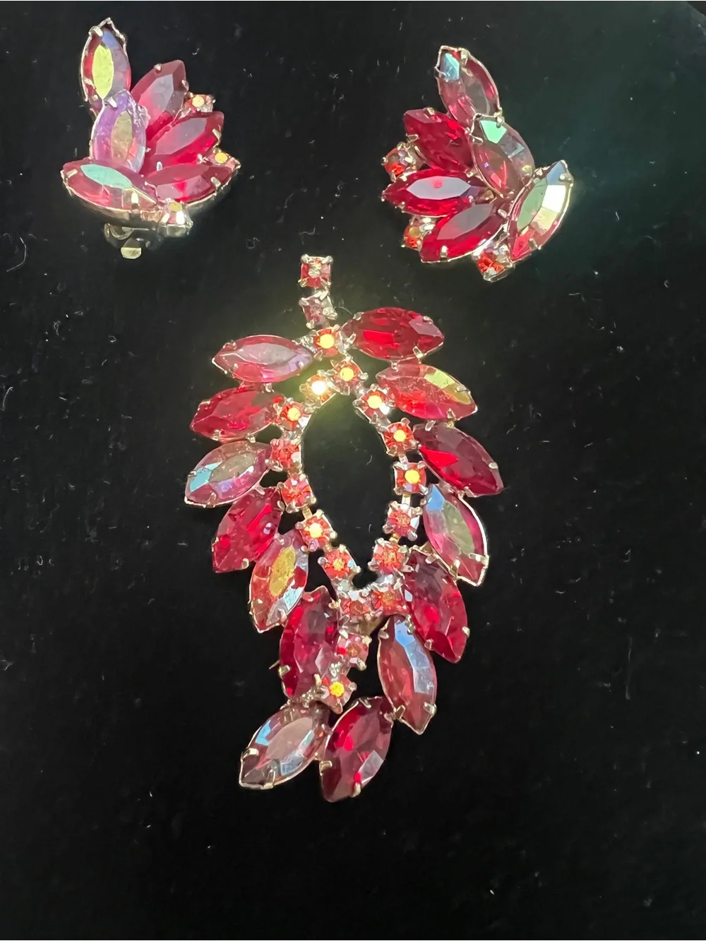 Juliana Jewelry DeLizza Elster Vintage Brooch Set